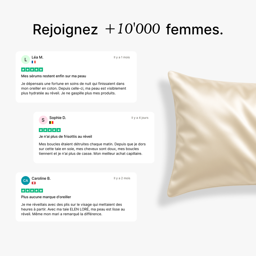 Taie d'Oreiller en Soie