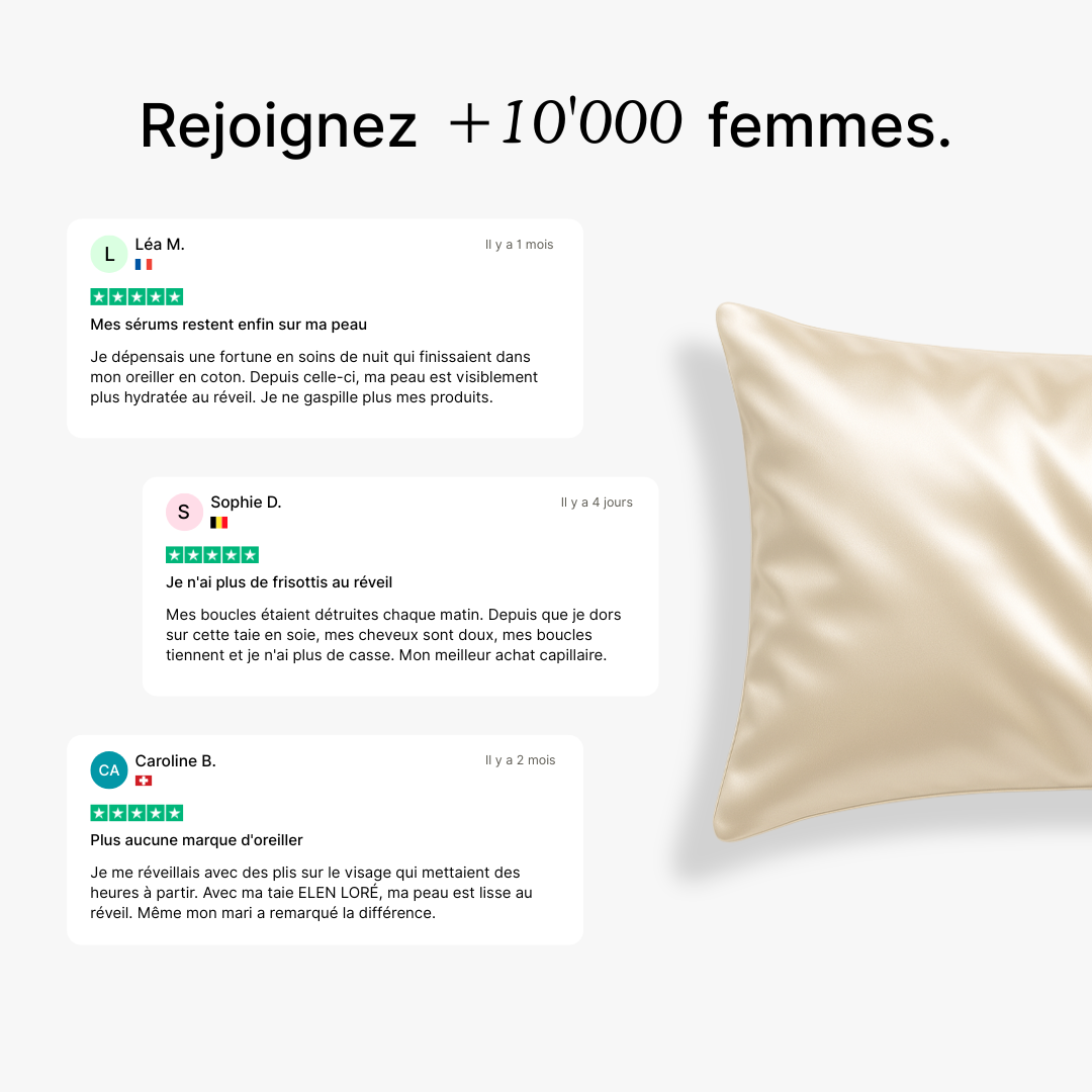 Taie d'Oreiller en Soie