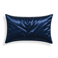 Taie d'Oreiller en Soie Premium - Bleu Minuit