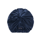 Bonnet en Soie Premium - Bleu Minuit
