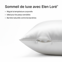 Taie d'Oreiller en Soie Premium - Lait d'Ivoire