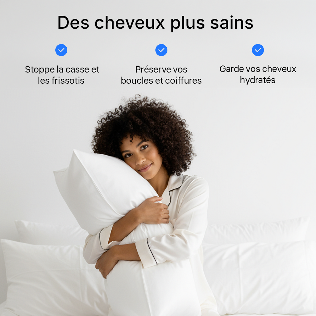 Taie d'Oreiller en Soie Premium - Lait d'Ivoire