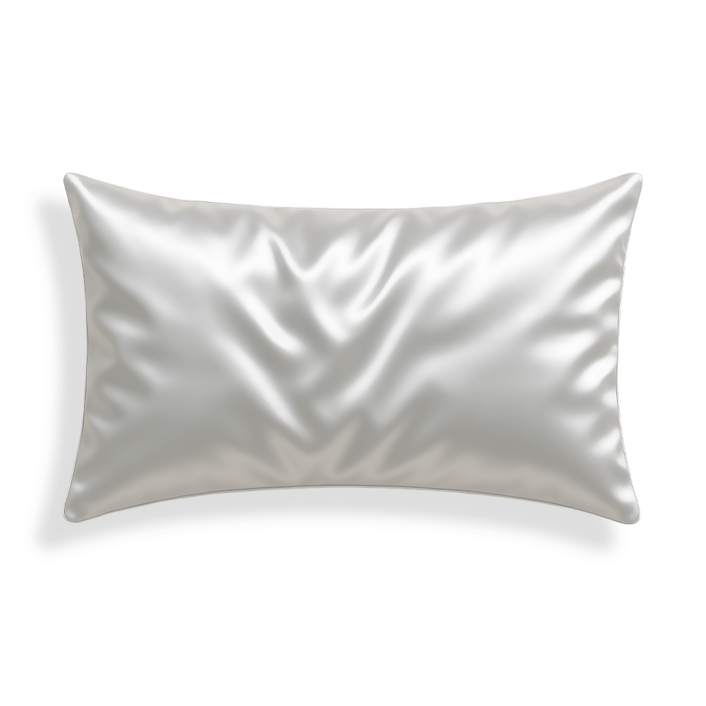 Taie d'Oreiller en Soie Premium - Perle Grise