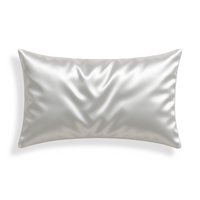 Taie d'Oreiller en Soie Premium - Perle Grise