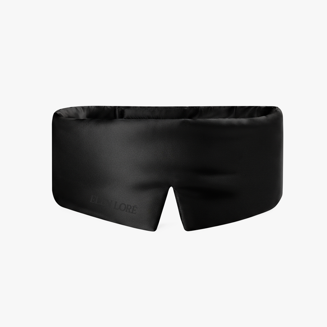 Masque de Nuit en Soie Premium - Velours Noir