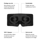 Masque de Nuit en Soie Premium - Velours Noir