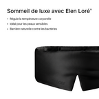 Masque de Nuit en Soie Premium - Velours Noir