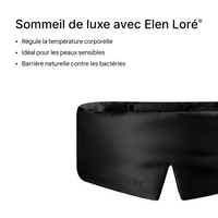 Masque de Nuit en Soie Premium - Velours Noir