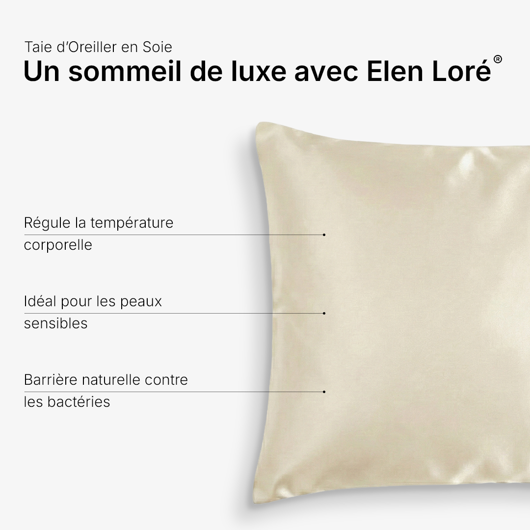 Taie d'Oreiller en Soie