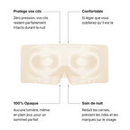 Masque de Nuit en Soie Premium - Perle de Champagne