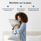 Taie d'Oreiller en Soie Premium - Perle Grise