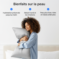 Taie d'Oreiller en Soie Premium - Perle Grise