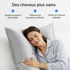 Taie d'Oreiller en Soie Premium - Perle Grise