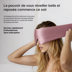 Masque de Nuit en Soie Premium - Perle de Champagne